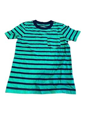 Carter’s Boys Striped Pocket Tee NWT – Green & Navy Short Sleeve Shirt